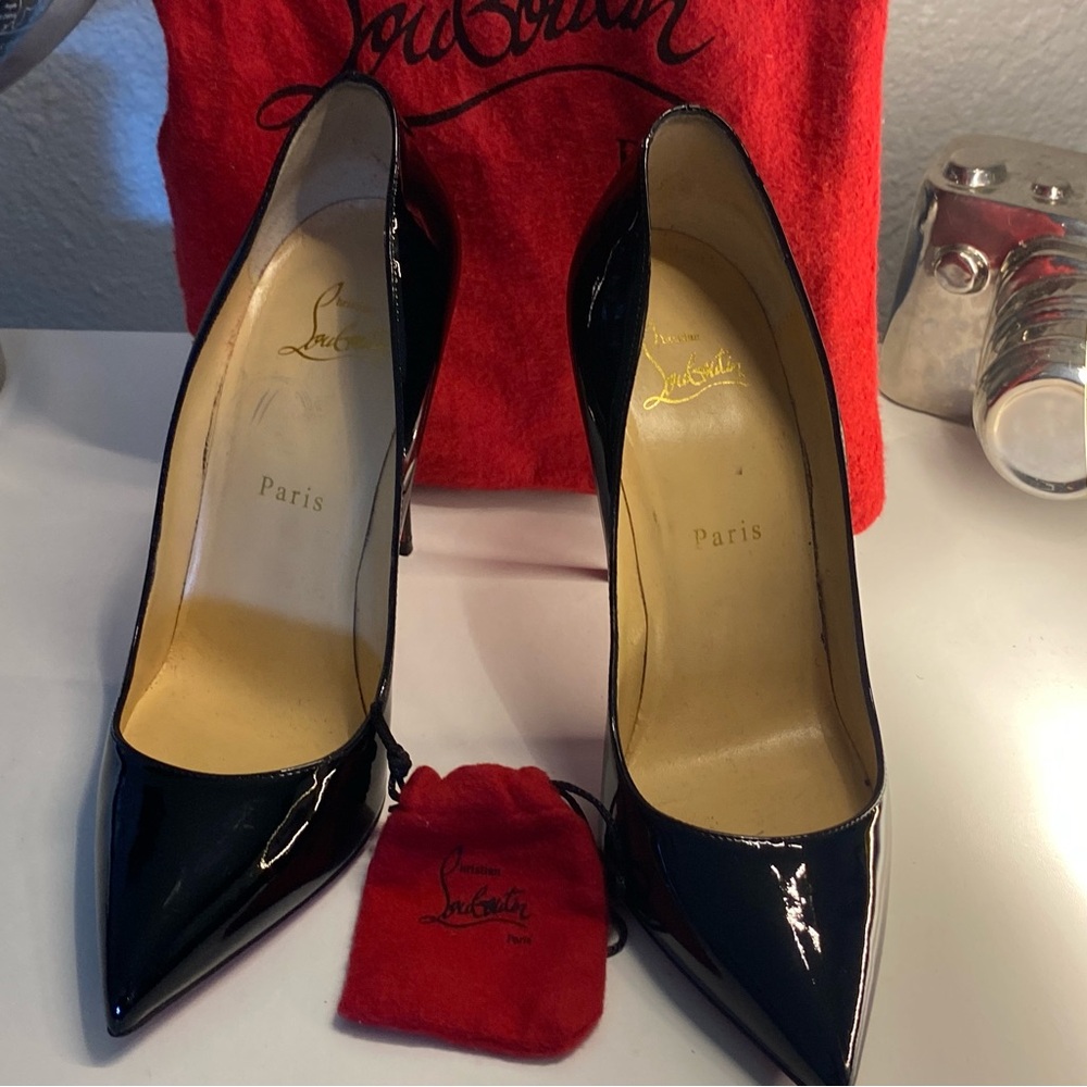 Christian Louboutin Black Patent Leather Heels